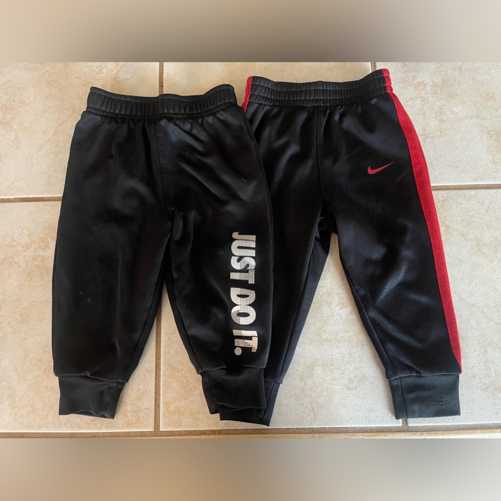 2 pairs toddler boy Nike Joggers - size 12months